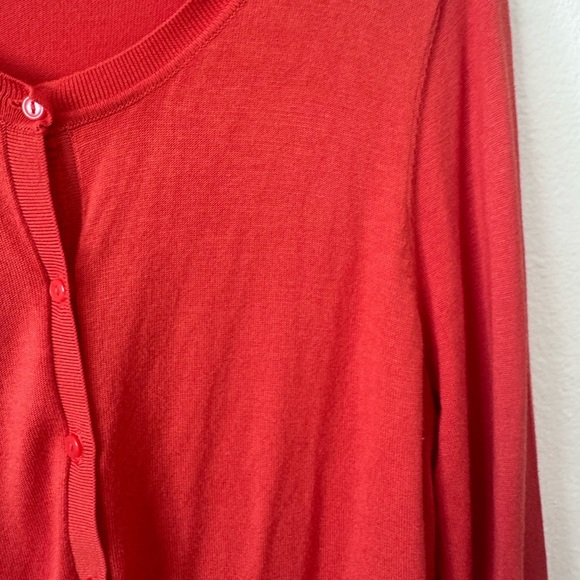 Halogen Vibrant Orange Women's Cardigan Size L - Picture 3 of 6